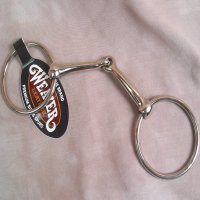 O Ring Snaffle Bit Horse Size 5 1/2 Inch NP