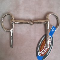 Half Cheek Snaffle Driving Bit Horse Size 5" NP