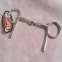 Half Cheek Snaffle Driving Bit Miniature Horse Size 3 1/2" SS