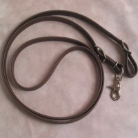 Beta Biothane Roper Reins 8 Foot, 3/4 Inch Brown 1 Snap