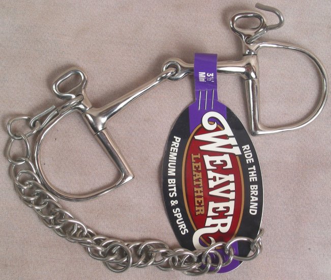 3 1/2 inch mini Kimberwick Snaffle Bit Stainless Steel