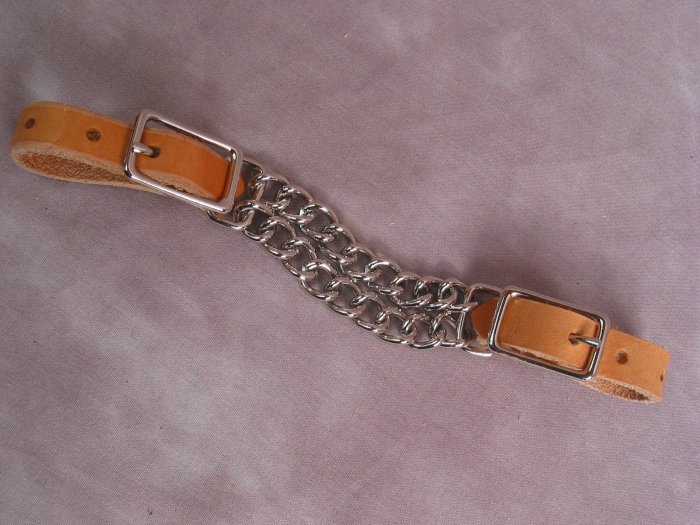 Light Leather Curb Chain