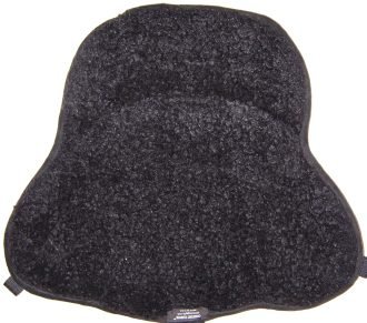 Saddle Cushion Black Faux Sheep Skin- Western Saddle Size