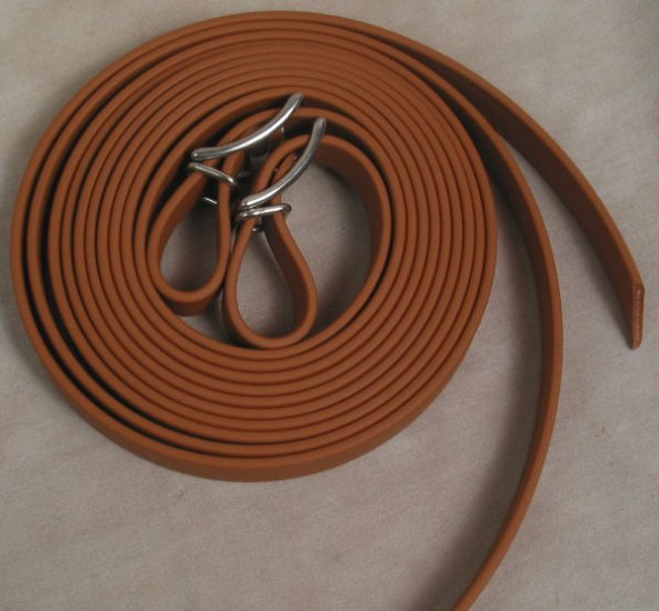 Split Style Reins 3/4" Heavy Weight Beta Biothane Tan