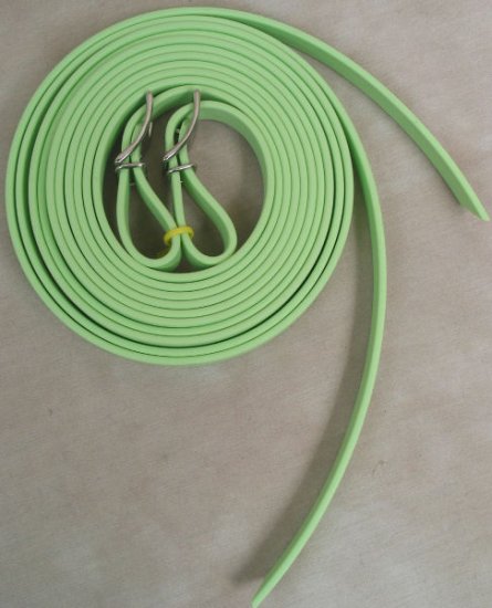 Split Style Reins 5/8" Heavy Weight Beta Biothane Light Green