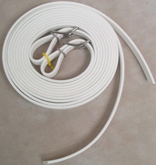 Split Style Reins 5/8" Heavy Weight Beta Biothane White