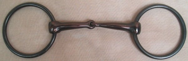 4 Inch Black Sweet Iron Snaffle Pony Bit