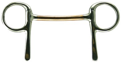 3 3/4" Copper Mullen Mouth Half Cheek Bit Coronet