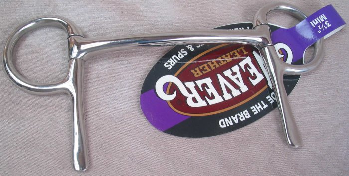 3 1/2" Miniature Mullen Mouth Half Cheek Bit NP Weaver