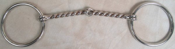 6 Inch Twisted Wire Jointed Draft/Mule Horse Bit