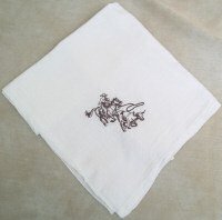 Calf Roper Flour Sack Dish Towel