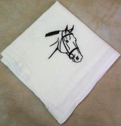 Bridled Horse Head Flour Sack Dish Towel