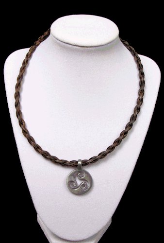 Black Braided Horse Hair Choker with Harmony Charm