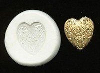 M005 - Heart w/Flower Stamping