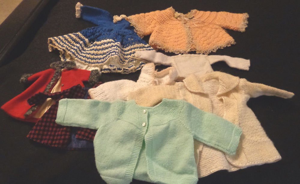 Lot of Vintage Doll Clothing Huge Various Sizes and Types Various Conditions