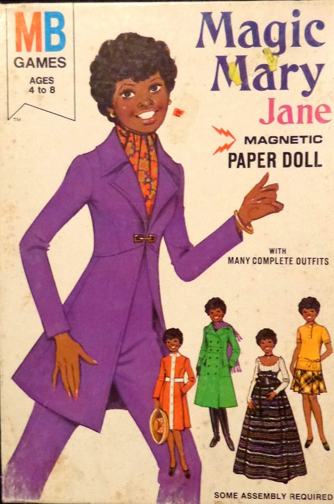 Vintage Magic Mary Jane Magnetic Paper Doll w/ Box Uncut #4010-3 1975