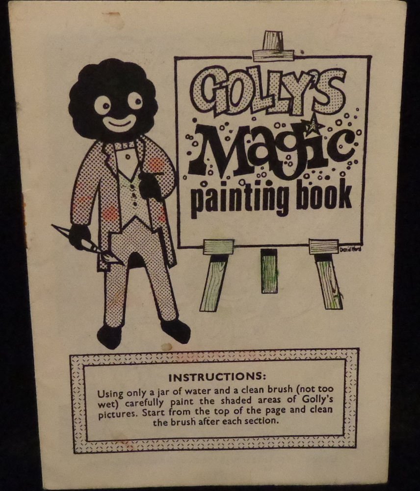 Vintage Golly's Magic Painting Book Published by James Robertson & Sons London
