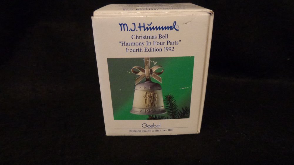 M.J.Hummel Christmas Bell Harmony in 4 Parts 4th Edition 1992 Goebel W/ Box