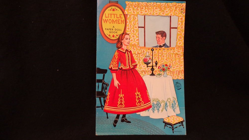 Vintage Uncut Paper Dolls "Little Women" Published by Artcraft Five Dolls