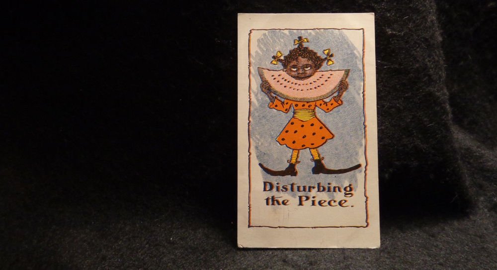 Vintage Black Americana Postcard "Disturbing the Piece" Lithograph US 1901-1907