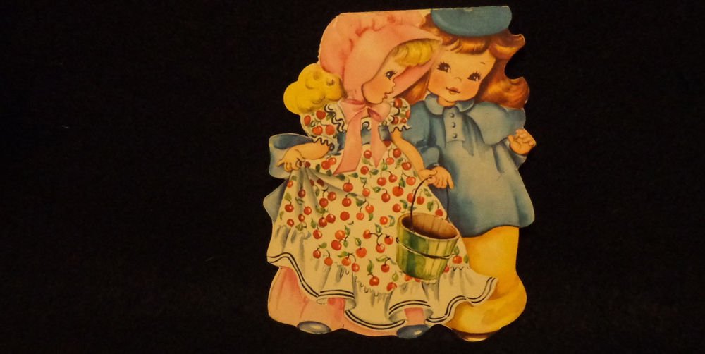 Vintage American Greeting Card "Jack and Jill" 1949 Has signature inside card