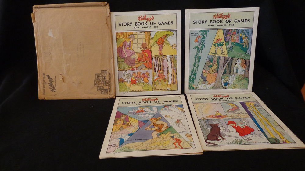 Vintage Kellogg Advertisement Game Booklets1931 Four Booklets & Mailing Sleeve