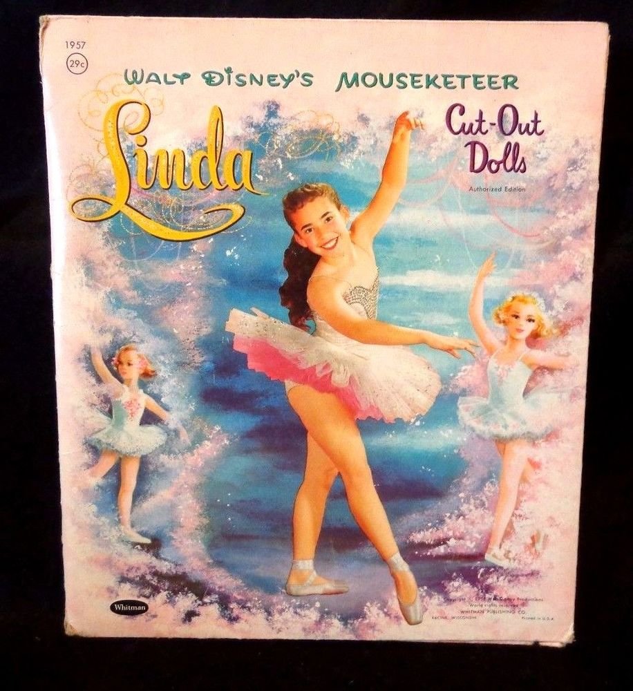 Disney's Mouseketeer Linda Cut-Out Paper Dolls Published by Whitman 1958 CUT OUT