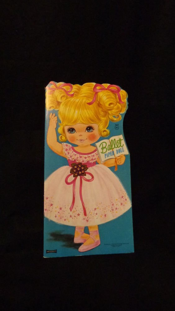 Vintage Uncut Paper Dolls "Ballet" #4233 Saalfield Pub. Co. 1972 Artcraft