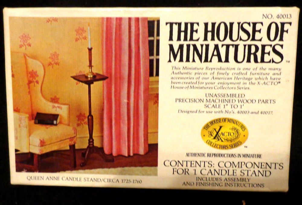 House of Miniatures Queen Anne Candle Stand /circa 1725-1760 Original Box 1"