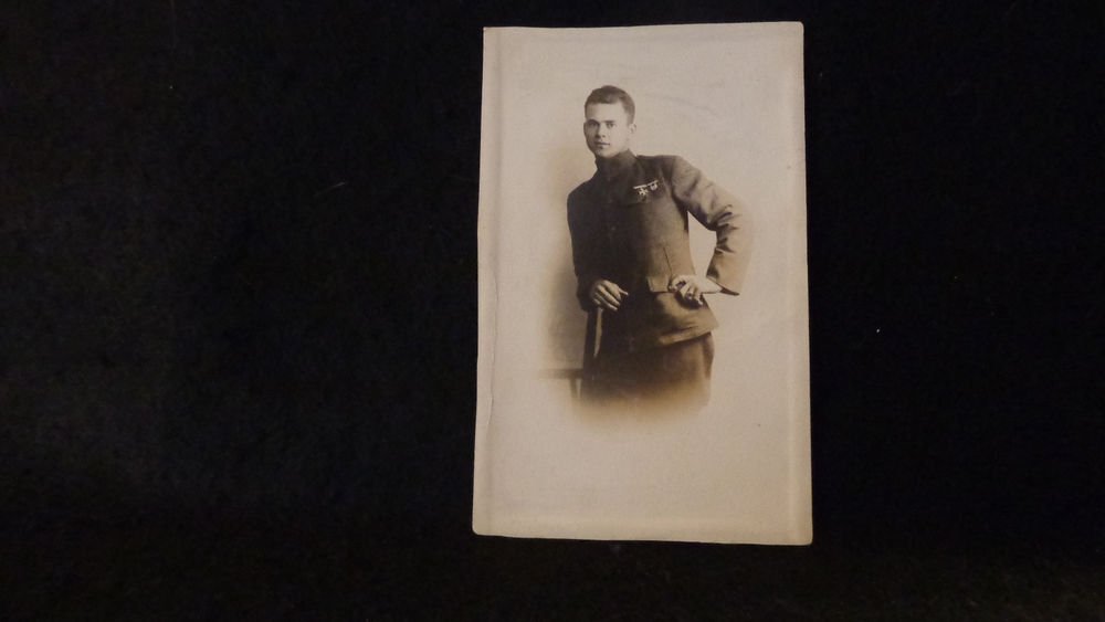 Real Photo Postcard of Soldier in Uniform Mexican Border War Used Undivided
