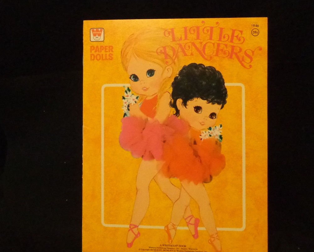 Vintage Uncut Paper Dolls "Little Dancers" Whitman #1946 Pub. 1975 All Uncut