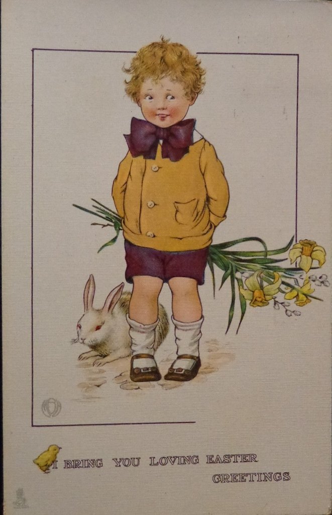 Vintage Raphael Tuck & Sons Easter Postcard Postally Used Excellent Condition