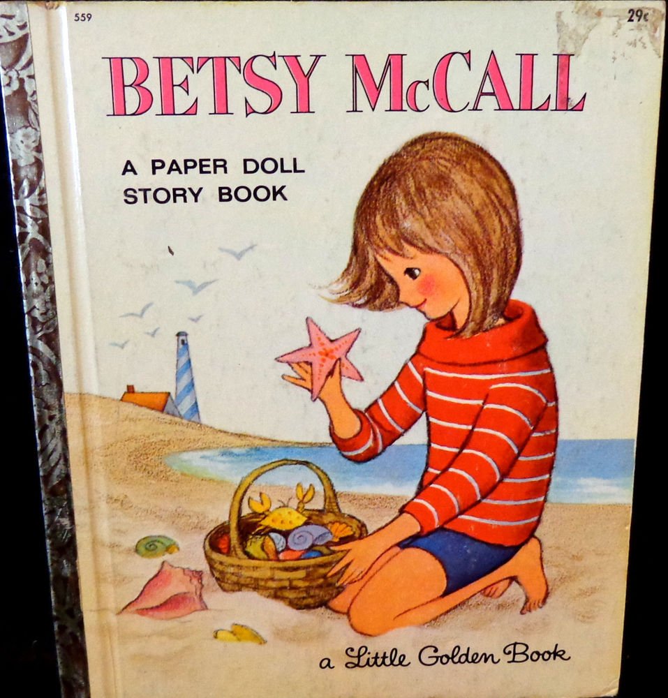 Betsy McCall Golden Activity Book w/ Dolls to Cut Out Uncut Paper Dolls 1965