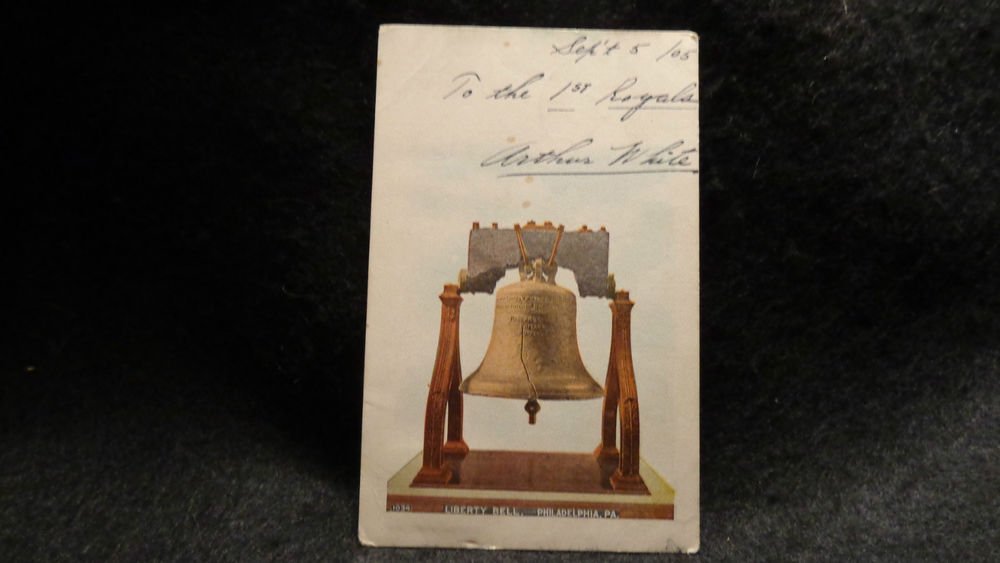 Vintage Patriotic Postcard "Liberty Bell" Used Postmarked 1905 Undivided Back