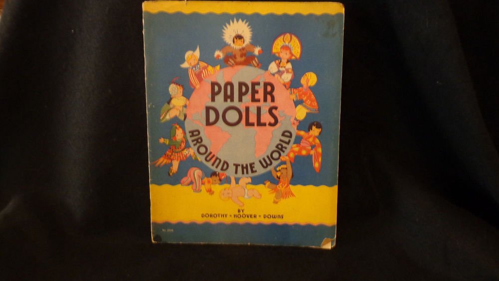Vintage Uncut Paper Dolls Saalfield 1935 Paper Dolls Around the World 21 Nations