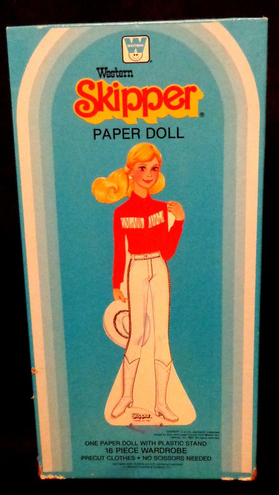 Vintage Western Skipper Paper Doll Uncut Whitman 1983 Excellent Condition