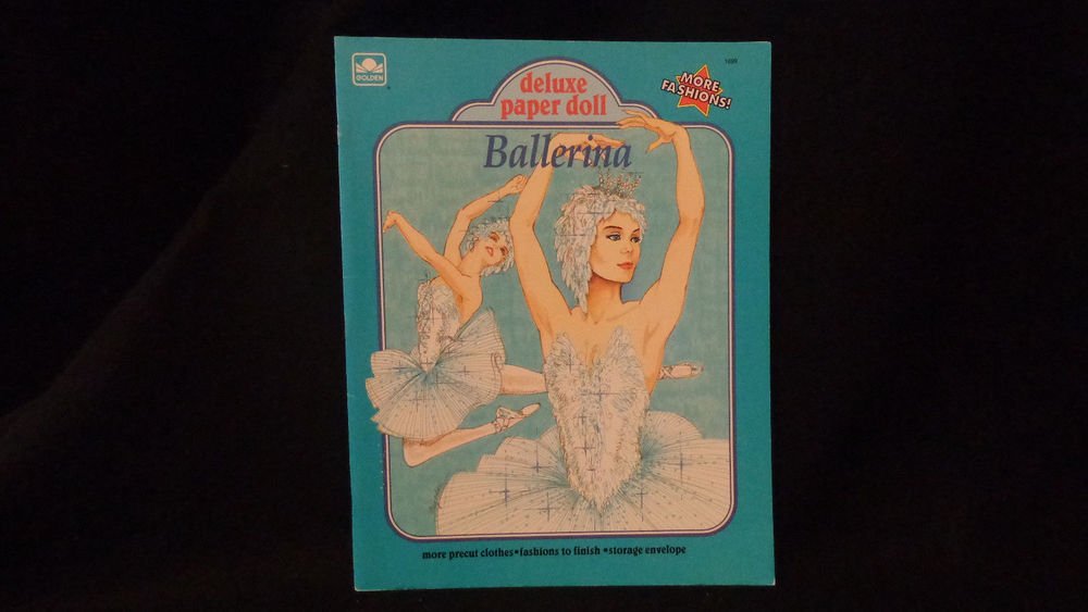 Uncut Ballerina Deluxe Paper Dolls Published 1991 by Golden Book Almost Mint