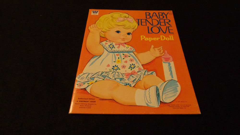 Whitman Uncut Paper Dolls Baby Tender Love Published 1971 Almost Mind
