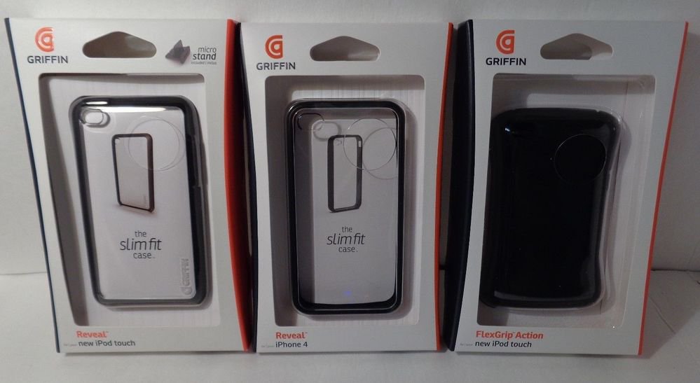 Griffin reveal cases and grip cases for iphone 4 and ipod touch/protective cases