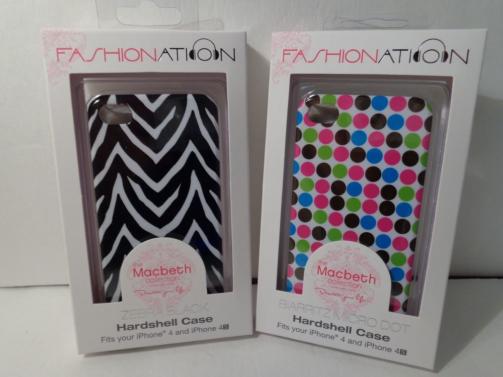 Iphone 4/4s hardshell cases/Zebra Print/Polka Dot from Macbeth collection/Rare