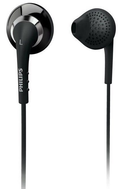 Philips cushioned head phones with carrying case and Volume control