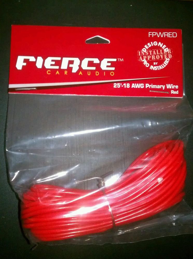 25'-18 AWG Primary Wire by Fierce Car Audio