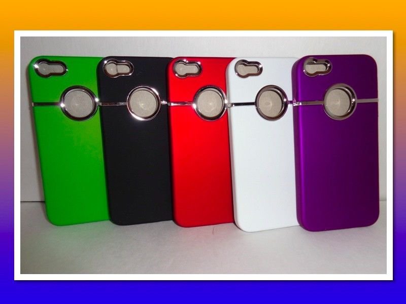 iPhone 5 case/silver trim case/Free shipping/Slip on case/New