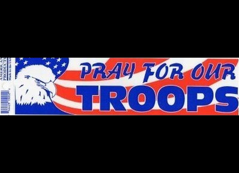 Lot Of 12 PRAY FOR OUR TROOPS Bumper Sticker Make Great Gifts