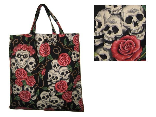 Alexander Henry "Rose Tattoo" cotton tote bag