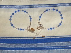 Ten Commandments / Star of David Charm Bracelets