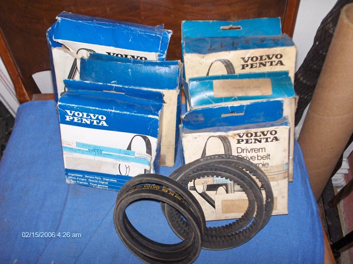 VOLVO PENTA BELT # 958322 ELECTRICAL SYSTEM MD 5A 5B
