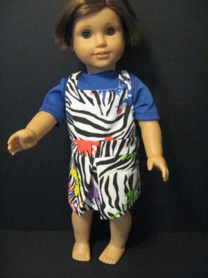 Zebra print jumper for American girl