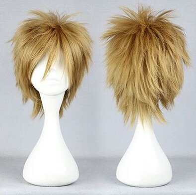 Starry Sky Ryunosuke Miyaji flaxen Cosplay wig+free shipping