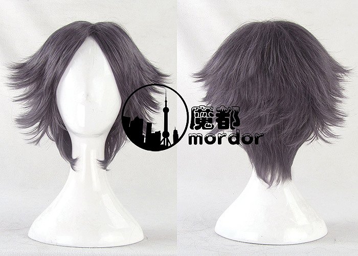 The Prince of Tennis Atobe Keigo purple grey Cosplay wig+free shipping